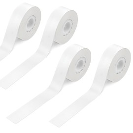 DAWRIS 4 Rolls Qutie Label Tape for Label Printers 15 mm x 4 m Thermal Printer Labels Thermal Label Tape for Qutie P15 P12 Q2 HP1 HP4 D32 D35 Label Printer White