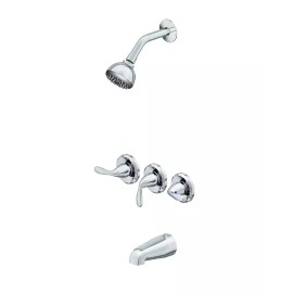 Project Source Everfield Polished Chrome Round Bathtub/Shower Faucet
