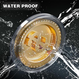 G-PLUS Coin Capsule Holder Fit for 3.5inch 10oz Silver Rounds Capsule Silver Coin 89.2mm / 7.16 Long Term Holder AS