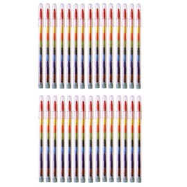 HENBRANDT 30 x Colour Change Funky Pencils Stackers Pop A Crayons