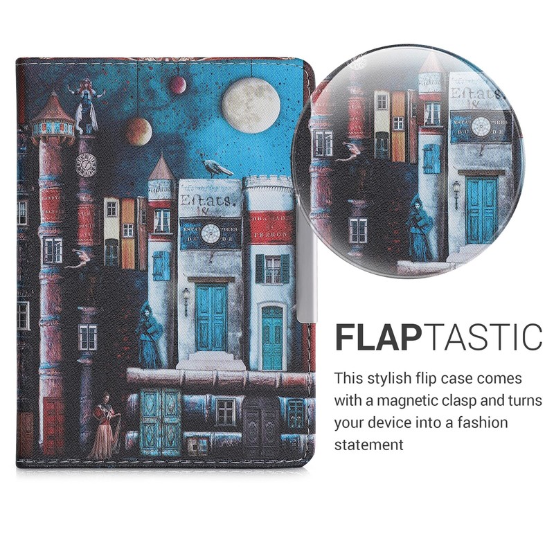 kwmobile Flip Case Compatible with Tolino Vision 1/2/3/4 HD Case