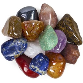 Hypnotic Gems 3 Pounds Brazilian Tumbled Polished Natural Stones Assorted Mix - Extra Large Size - 1.5" to 2" - Average 1.75"
