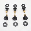 HOMEDEC 2inch Round Brass Shower Spa Massage Body Spray Wall