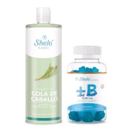 Shampoo Y Gomitas Para Cuidado Del Cabello, Shelo Nabel. Moras                                                                                        