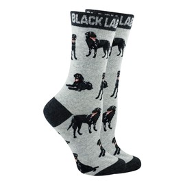 WHD Black Lab Socks (Gray/Black, Large)