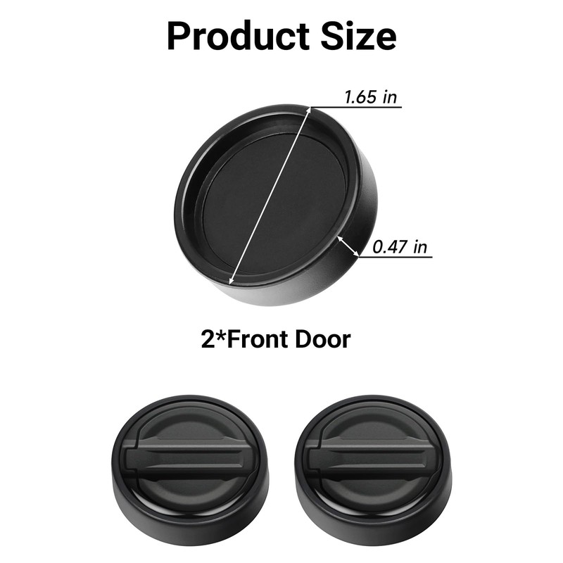 smnuxwm 2PCS Strong Magnet Keyhole Covers for Jeep Wrangler JL