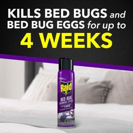 Raid Bed Bug Foaming Spray, Kills Bed Bugs and Their Eggs, for Indoor Use, Non-Staining, Keeps Killing for Weeks, 16.5 oz (Pack of 1)