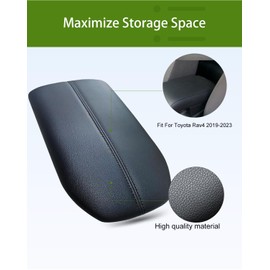UMISHI Center Console Armrest Arm Rest Storage Lid Cover for Toyota Rav4 2019-2023 Replace 58920-42010-C0 (black)