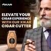 XIKAR Flip Dual Cigar Cutter - Versatile 64-Ring Gauge V-Cut