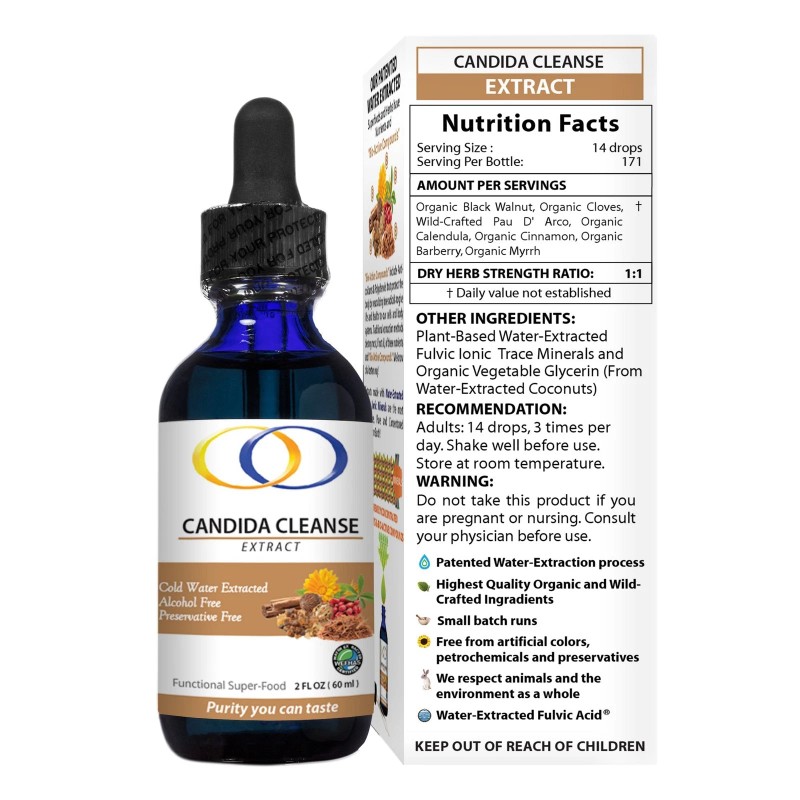 Optimally Organic Candida Cleanse Extract 2oz