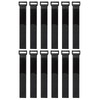 12 Pack Hook and Loop Reusable Fastening Cable Tie Down