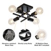 Eidonta Industrial 4-Light Semi Flush Mount Ceiling Light Fixture, 3