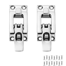 ODYSUNRAL Marine Anti-Rattle Square Latches for Boat Door Hatch, Hold Down Clamp Latches, Lockable, Sturdy Construction, 316 Stainless Steel, with Screws