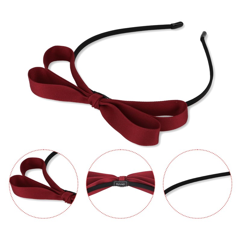 Ondder 1 Pack Red Bow Headband for Women