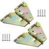 Coshar 2pcs 180 Folding Spring Hinges Heavy Duty Drop Leaf