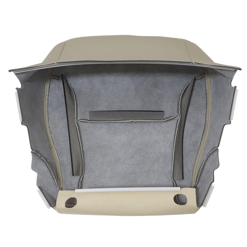 FZJDSD Light Beige Driver Side Bottom Microfiber Leather Replacement Seat