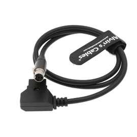 Alvin's Cables 12V TV Logic Monitor Power Cable Neutrik Mini XLR 4 Pin Female to D-Tap for Cameras Monitor 80CM