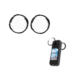 SHEAWA Insta360 X4 Lens Guard Optical Tempered Glass Lens Case Ultra High Transmittance 2pcs Transparent Cover Lens Protector Cap Protector Shockproof Anti-Scratch Accessories