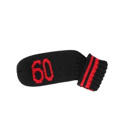 Scott Edward 7 Pcs Wedge Golf Headcovers for Irons Cuteness Socks Shape Washable Golf Club Protector Double Sided Knit for Most Brands 48,50,52,54,56,58,60 Degree (Red Black)