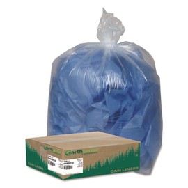 Earthsense Commercial RNW5815C Clear Recycled Can Liners, WBIRNW5815C