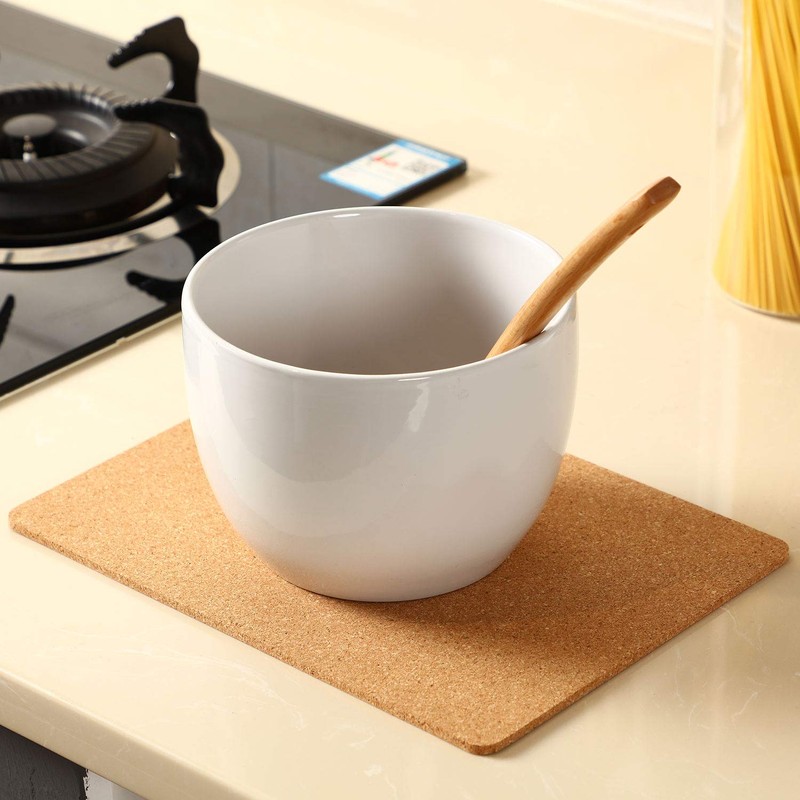 Cork Coasters Square Self-Adhesive Cork Large Coasters Pads Backing Sheets