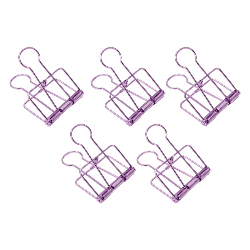 30Pcs Wire Binder Clips 2in Wide Hollow Out Strong Metal