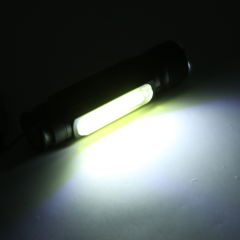Flashlight Rechargeable Portable Aluminium Waterproof Nonslip Wearproof Pocket Flashlight