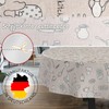 Fabric Tablecloth Washable Table Linen Tablecloth Cotton Polyester Kitchen Oval