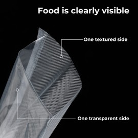 20×30cm 100 Bags Vacuum Sealer Bags, Commercial Grade Textured Vacuum Food Sealer Bags, BPA Free, Great for Vac Storage & Sous Vide Cooking & Boiling Microwaving