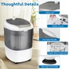 COSTWAY Mini Portable Washing Machine, 5.5 lbs Washing Capacity, Compact