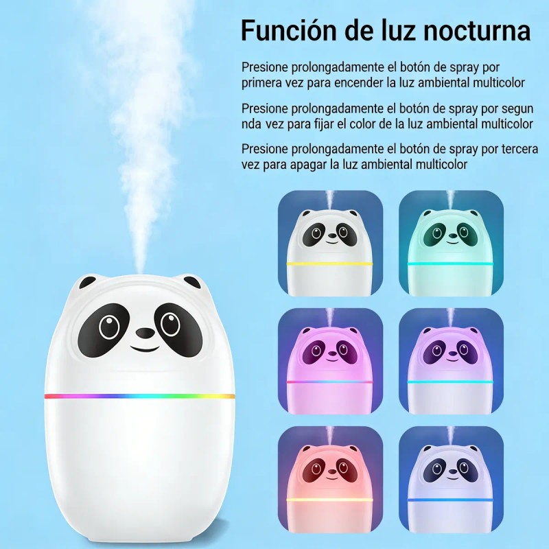 Humidificador Para Bebé Difusor Aromas Sin Ruido Luz