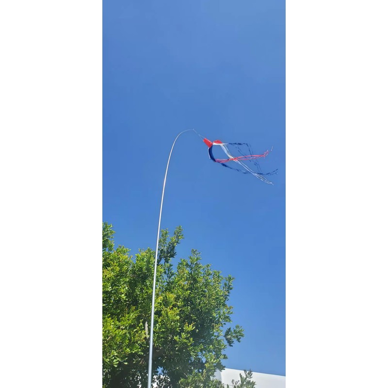 EEZ RV Products 23FT Telescoping Wind Sock Pole, Adjustable and