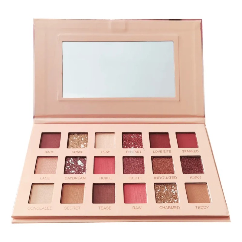Paletá De Sombras Bare Maquillaje Para Ojos18 Tonos Neutros