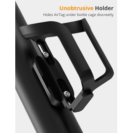 SUPMEGA Bike Mount for AirTag, Waterproof Protective Aluminum Alloy Holder Hides GPS Under Bicycle Bottle Cage, Anti-Theft Holder Bike GPS Tracker Accessory