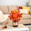 Nearly Natural 18in. Autumn Maple Leaf Artificial Plant in Blue