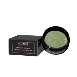 Pacinos Parches de gel debajo de los ojos – elimina la hinchazón, suaviza las arrugas, ilumina bajo la oscuridad de los ojos, reafirma y aprieta la piel con vitamina E y B5, promueve el colágeno, orgánico, 60 piezas