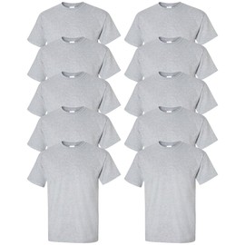 Gildan mens Ultra Cotton 6 oz. T-Shirt(G200)-SPORT GREY-XL-10PK