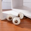 Ajuny 12 White Ceramic Cabinet Knobs Handmade Drawer Pull Handles