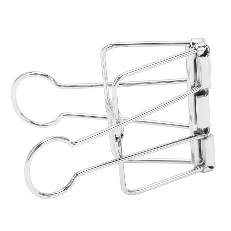 51mm 30pcs Binder Clips Strong Clamping Force Metal Hollow Tail