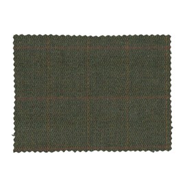 Walker and Hawkes - Tweed Fabric Cloth 60% Wool Checkered - Dark Sage - 20 x 15cm (Sample)