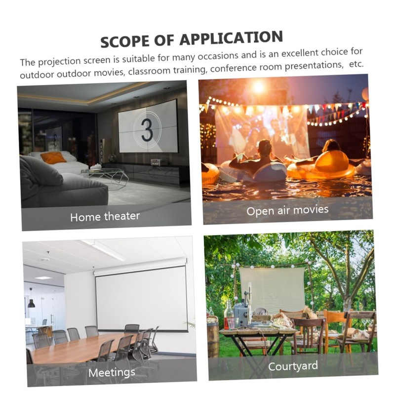LABRIMP Projector Screen Portable Projector High Definition Made of Material