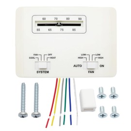 RV Air Conditioner Thermostat Replacement Fit for Coleman Mach Series, Single Stage Heating/Cooling Control Unit for RV AC Systems, White, Replace for 7330G3351 7330F3852