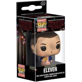 Funko Pop Keychain Stranger Things Eleven with Eggo (No Wig) Action Figure