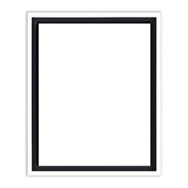 Creative Mark Illusions Floater Frame for 1-1/2" Deep Canvases - 18x24" White - for Galleries & Home Decor - Wood Float Frame for Canvas Paintings- Complete Hanging Hardware