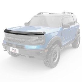 EGR 303561 SuperGuard Smoked Acrylic Hood Shield Compatible with Select 2021-2024 Ford Bronco Sport - Durable, Easy Installation