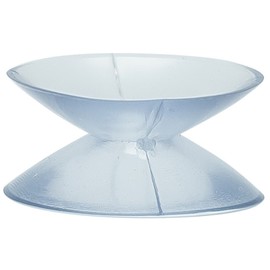 GiftWrap Etc. Small Double Sided Suction Cups - 20 mm, Set of 10, Clear, Christmas, for Glass Windows, Windshield, Tile, Kitchen, Bathroom Mirror, Shower Wall, Terrarium, Car Window, Office