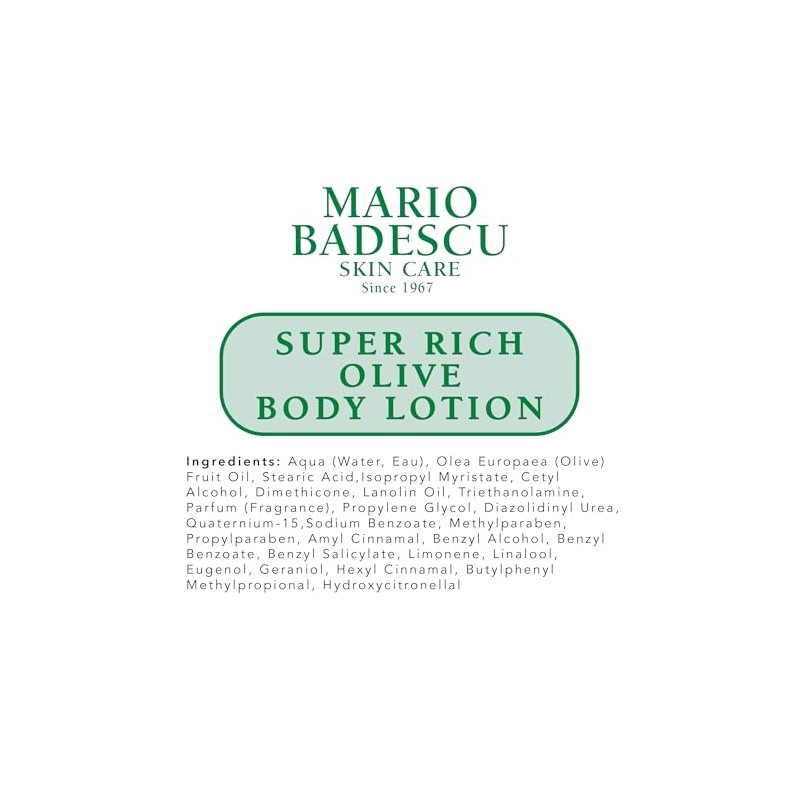 Mario Badescu Loción corporal de oliva súper rica