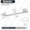 12 Inch Towel Bar Bath Towel Holders Bathroom Towel Rack