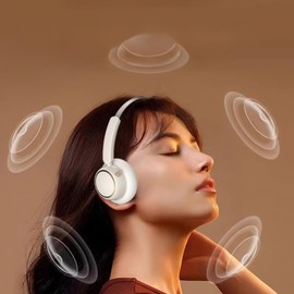 Over Ear Headset | Over The Ear Headset Noise Canceling,Men Women Metal Retro Earphones Comfortable for Running, Gym, Video Watching, Working