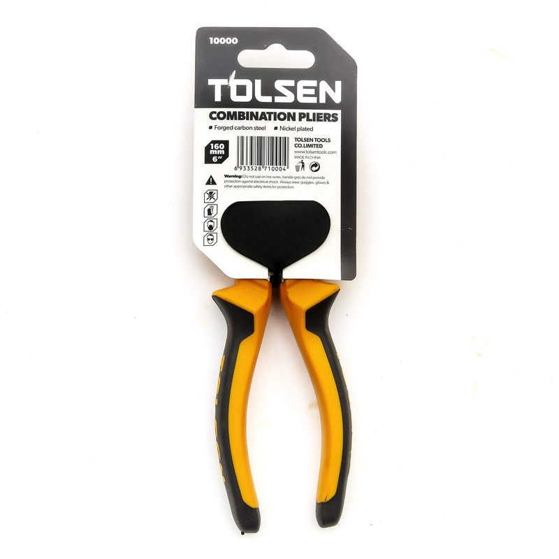 Tolsen Combination Pliers 160mm(6") & 200mm (8") (1, 160mm (6"))